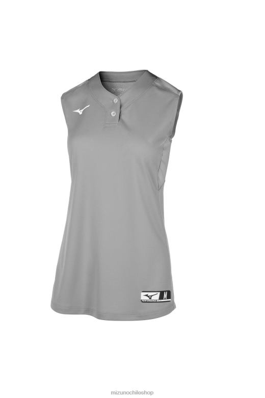 Mizuno camiseta de softbol aerolite sin mangas con 2 botones gris(9191) unisexo vestir ZH2D1961 Mizuno Zapatillas