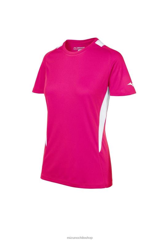Mizuno camiseta de softbol con cuello redondo impactanterosa-blanco(1m00) mujer vestir ZH2D1966 Mizuno Chile