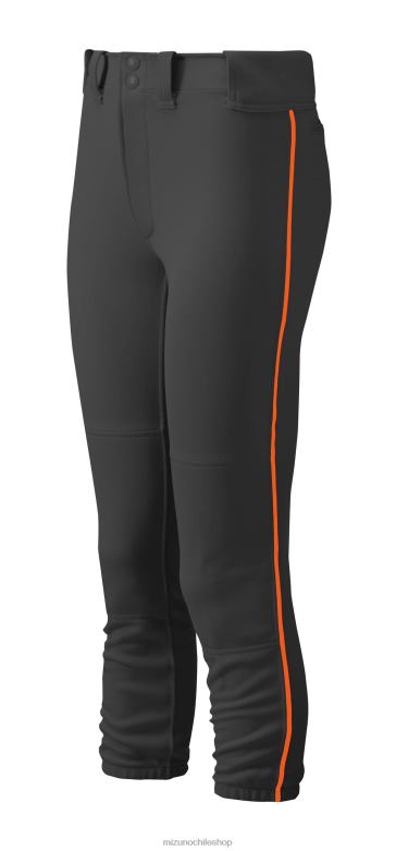 Mizuno pantalón de softbol con ribetes y cinturón negro-naranja(9020) mujer vestir ZH2D1898 Mizuno Zapatillas