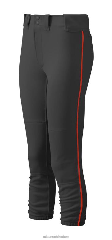 Mizuno pantalón de softbol con ribetes y cinturón negro-rojo(9010) chica vestir ZH2D1922 Mizuno Zapatillas