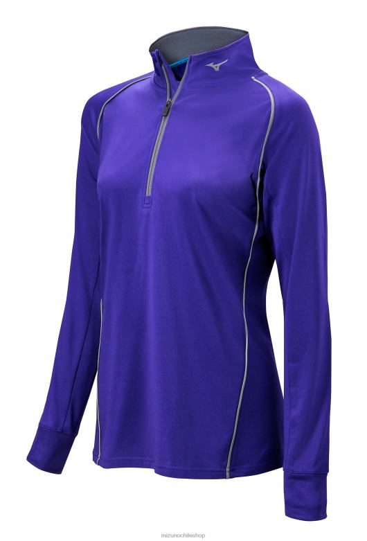 Mizuno jersey de manga larga con 1/2 cremallera comp morado(6060) mujer vestir ZH2D2510 Mizuno Zapatillas