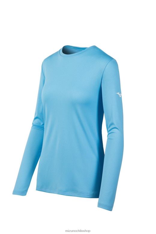 Mizuno camiseta de manga larga azul claro(5555) mujer vestir ZH2D2110 Mizuno Chile