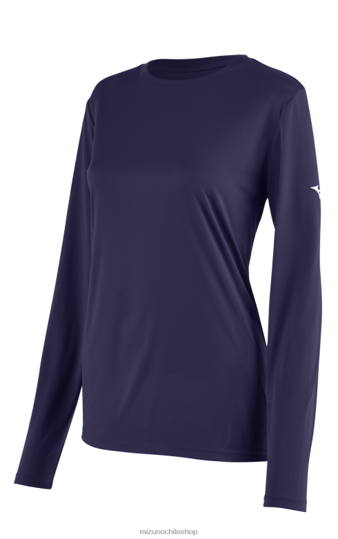Mizuno camiseta de manga larga azul marino(5151) mujer vestir ZH2D1372 Mizuno Chile