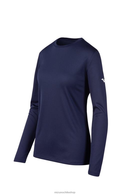 Mizuno camiseta de manga larga azul marino(5151) mujer vestir ZH2D2108 Mizuno Zapatillas