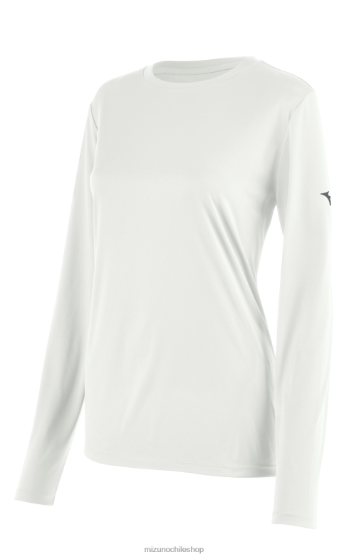 Mizuno camiseta de manga larga blanco(0000) mujer vestir ZH2D1364 Mizuno Zapatillas