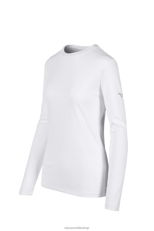 Mizuno camiseta de manga larga blanco(0000) mujer vestir ZH2D2100 Mizuno Zapatos De Futbol