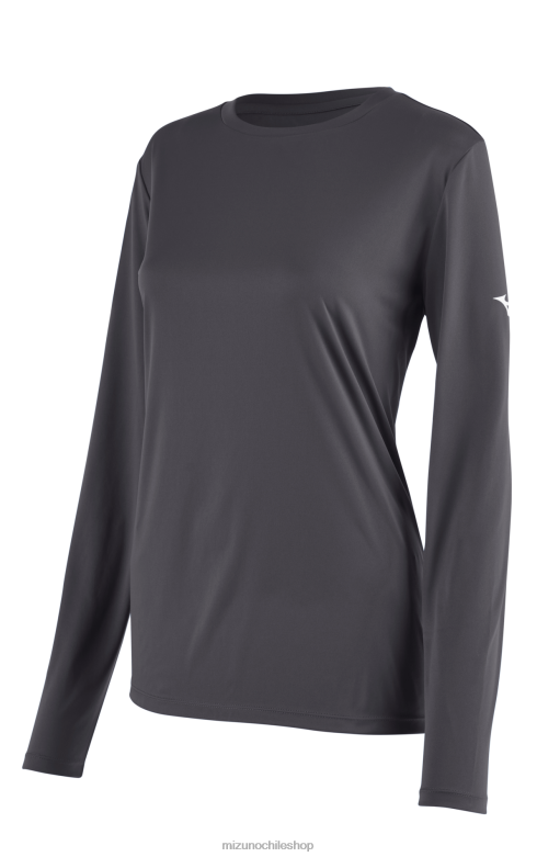 Mizuno camiseta de manga larga carbón(9292) mujer vestir ZH2D1377 Mizuno Zapatos De Futbol