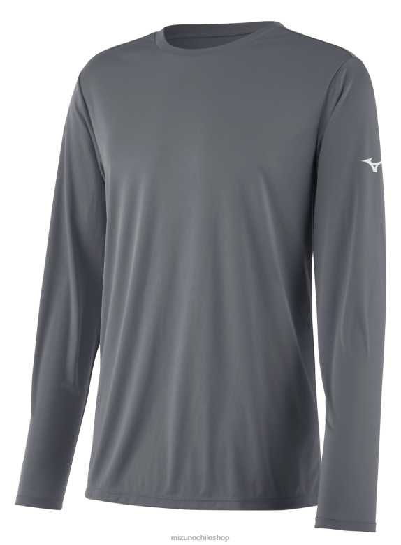 Mizuno camiseta de manga larga gris(9191) hombres vestir ZH2D1437 Mizuno Zapatos De Futbol