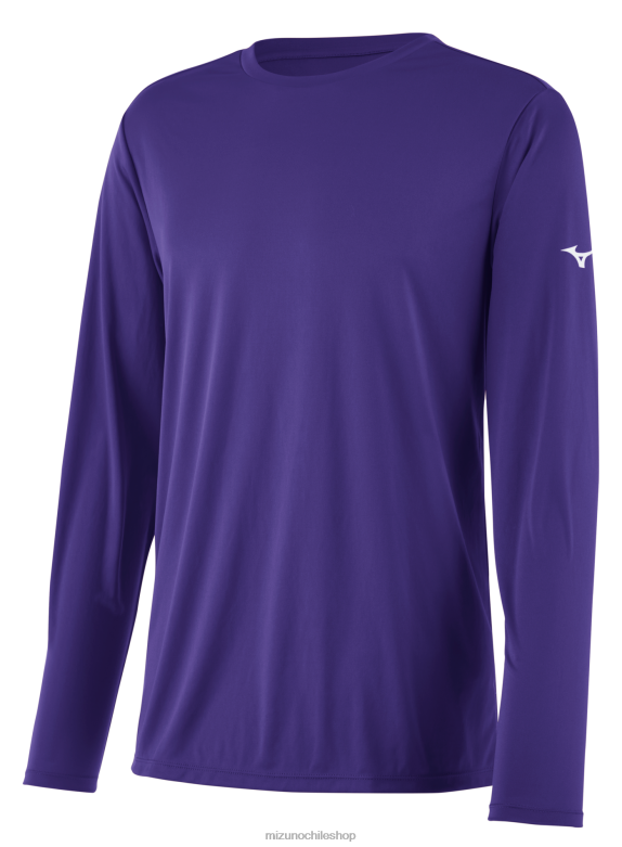 Mizuno camiseta de manga larga morado(6060) hombres vestir ZH2D1436 Mizuno Zapatillas