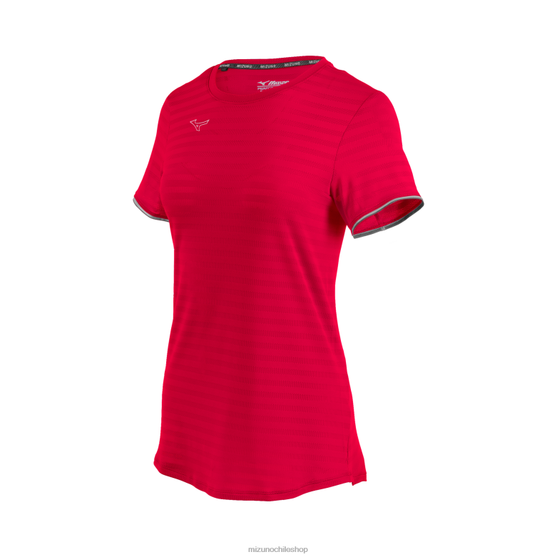 Mizuno camiseta deportiva ecológica de manga corta rojo(1010) mujer vestir ZH2D2147 Mizuno Zapatillas