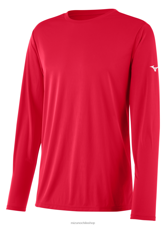 Mizuno camiseta manga larga nxt rojo(1010) juventud vestir ZH2D1413 Mizuno Zapatos De Futbol