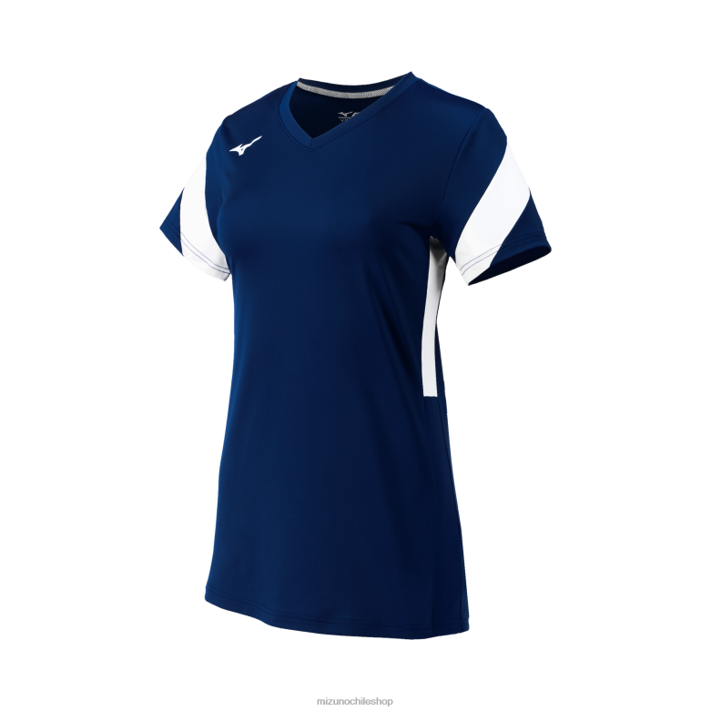 Mizuno camiseta balboa 6 voleibol manga corta azul marino-blanco(5100) mujer vestir ZH2D2309 Mizuno Zapatillas