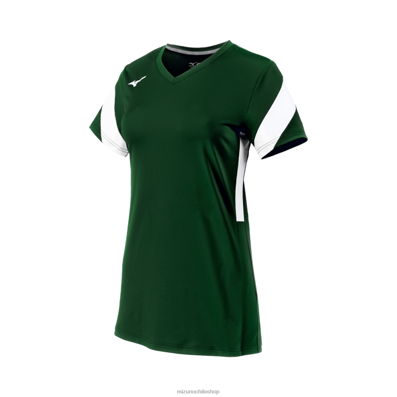 Mizuno camiseta balboa 6 voleibol manga corta blanco bosque(4100) juventud vestir ZH2D2399 Mizuno Zapatillas