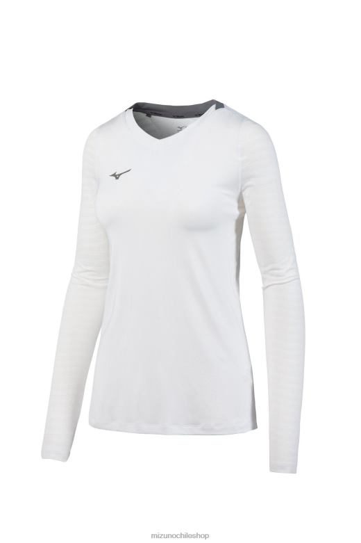 Mizuno camiseta de voleibol de manga larga United blanco(0000) mujer vestir ZH2D2336 Mizuno Zapatillas