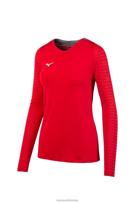 Mizuno camiseta de voleibol de manga larga United rojo(1010) mujer vestir ZH2D2338 Mizuno Chile
