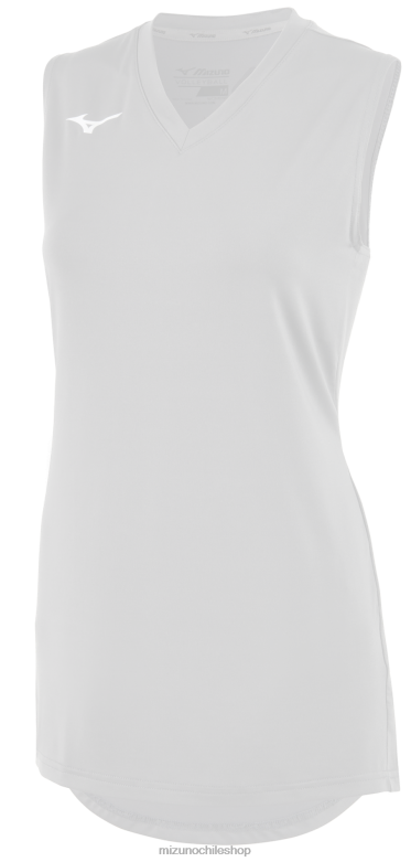 Mizuno camiseta de voleibol sin mangas con cuello en v blanco(0000) chica vestir ZH2D2515 Mizuno Chile