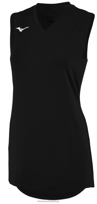 Mizuno camiseta de voleibol sin mangas con cuello en v negro(9090) mujer vestir ZH2D2492 Mizuno Zapatillas