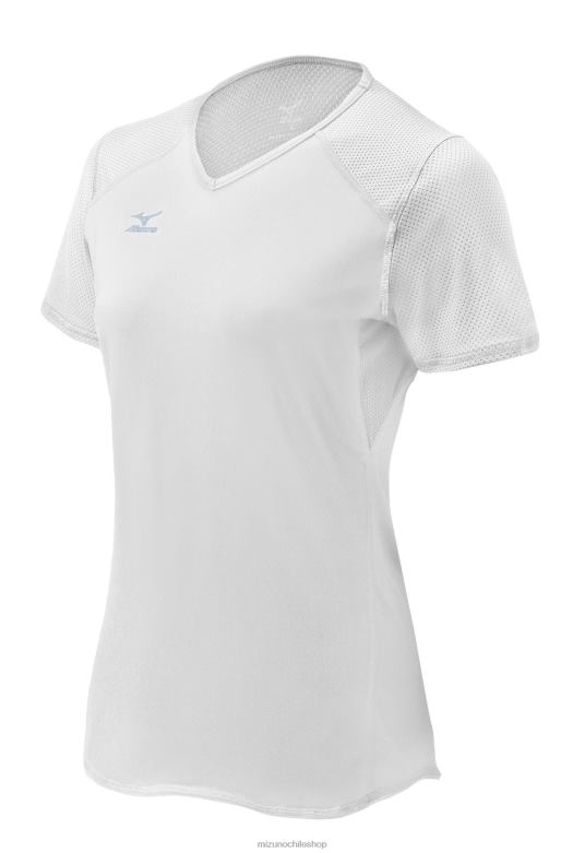 Mizuno camiseta de voleibol techno vi manga corta blanco(0000) unisexo vestir ZH2D2371 Mizuno Chile