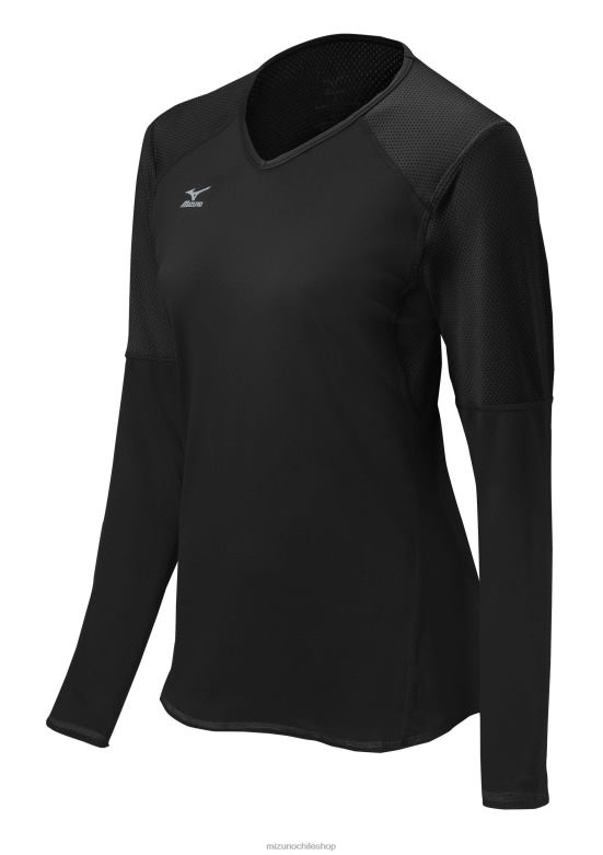 Mizuno camiseta de voleibol techno vi manga larga negro(9090) unisexo vestir ZH2D2366 Mizuno Zapatillas