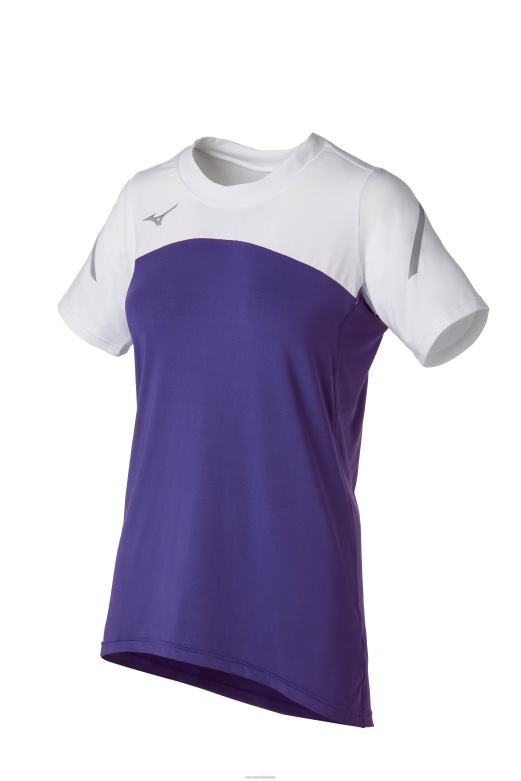 Mizuno camiseta de voleibol techno vii manga corta blanco-morado(6000) unisexo vestir ZH2D2386 Mizuno Chile