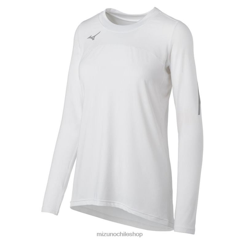 Mizuno camiseta de voleibol techno vii manga larga blanco(0000) unisexo vestir ZH2D2342 Mizuno Zapatillas
