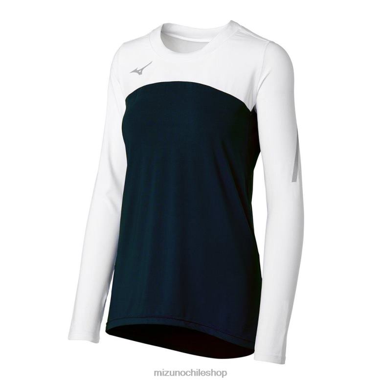 Mizuno camiseta de voleibol techno vii manga larga blanco-negro(9000) unisexo vestir ZH2D2353 Mizuno Chile
