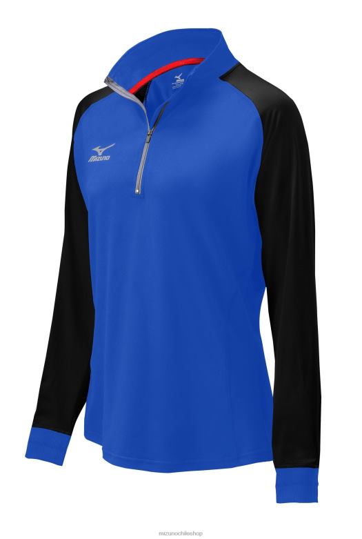Mizuno chaqueta Prime con 1/2 cremallera negro real(5290) unisexo vestir ZH2D2549 Mizuno Zapatillas