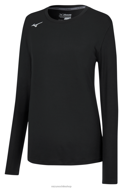 Mizuno camiseta de ataque de manga larga negro(9090) mujer vestir ZH2D2274 Mizuno Zapatos De Futbol