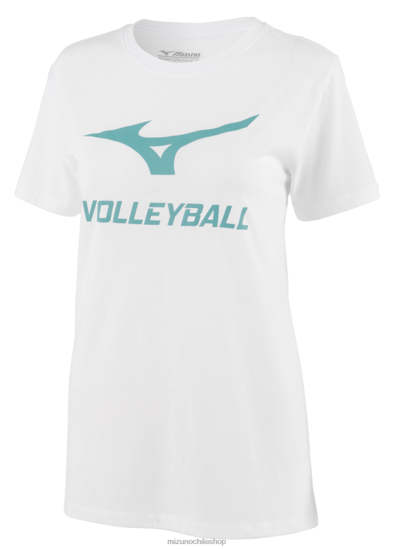 Mizuno camiseta gráfica de voleibol blanco(0000) unisexo vestir ZH2D2513 Mizuno Zapatillas