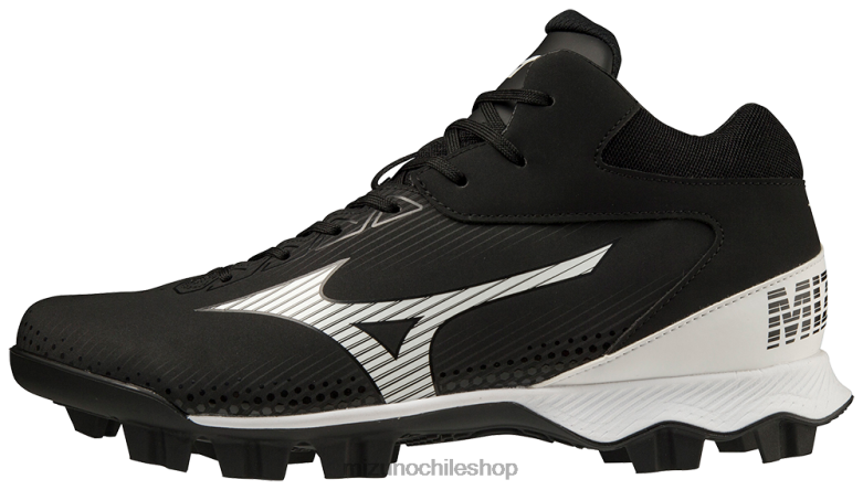 Mizuno Tacos de béisbol de media caña moldeados en TPU Wave Lightrevo blanco-negro(9000) hombres zapatos ZH2D1636 Mizuno Chile