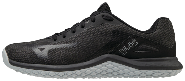 Mizuno zapato de entrenamiento tf-02 negro-gris(9091) mujer zapatos ZH2D2702 Mizuno Zapatillas