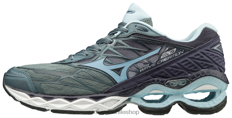 Mizuno Zapatillas para correr Wave Creation 20. grafito-azul frío (9g5h) mujer zapatos ZH2D69 Mizuno Zapatos De Futbol