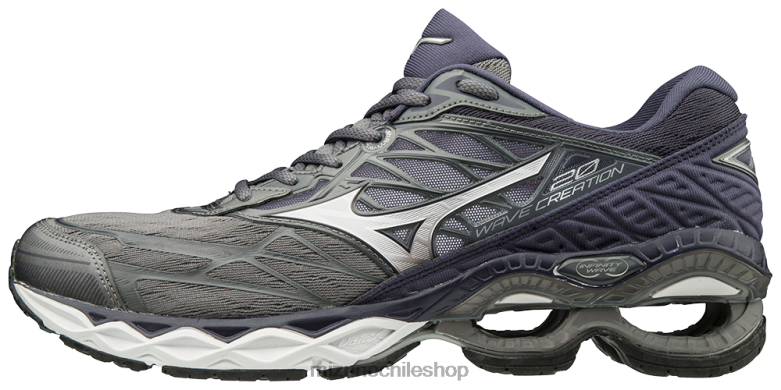 Mizuno Zapatillas para correr Wave Creation 20. tormenta-plata (9j73) hombres zapatos ZH2D64 Mizuno Chile