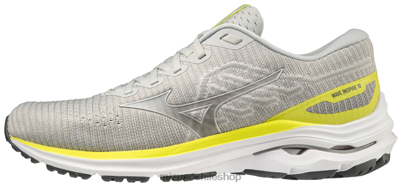 Mizuno zapatilla para correr wave inspire 18 waveknit último gris (ugug) hombres zapatos ZH2D146 Mizuno Zapatillas