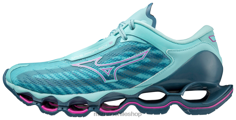 Mizuno zapatilla para correr wave profecy 12 Atolón azul (5z5z) mujer zapatos ZH2D27 Mizuno Zapatos De Futbol