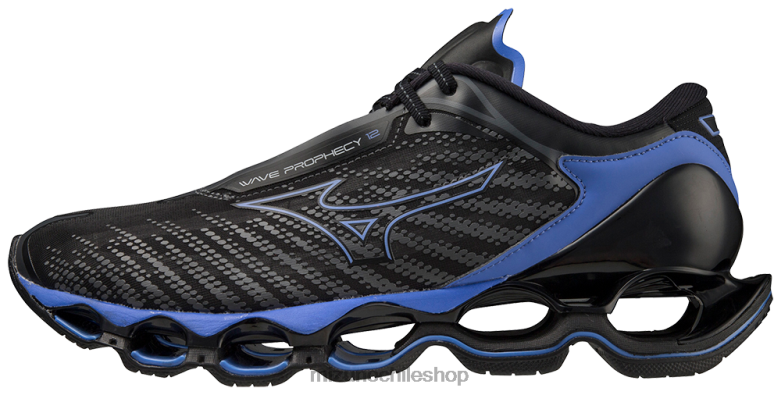 Mizuno zapatilla para correr wave profecy 12 blackoyster-blueashes(9h5j) hombres zapatos ZH2D29 Mizuno Zapatillas