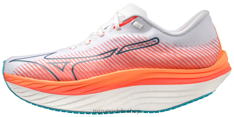 Mizuno zapatilla para correr wave rebellion pro blanco-plata(0073) hombres zapatos ZH2D37 Mizuno Chile