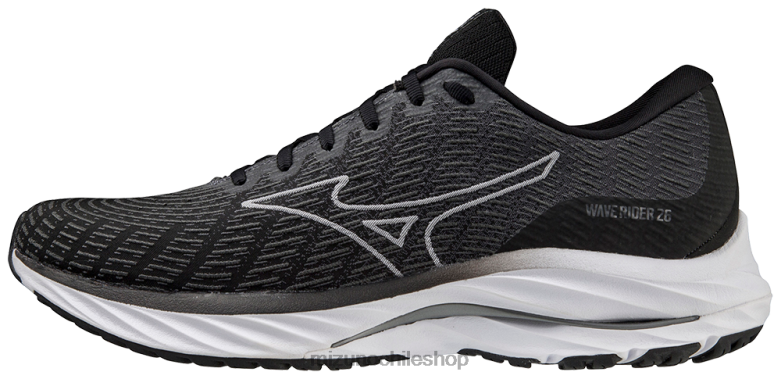 Mizuno zapatilla para correr waverider 26 ssw blanco-negro(9000) hombres zapatos ZH2D96 Mizuno Zapatos De Futbol