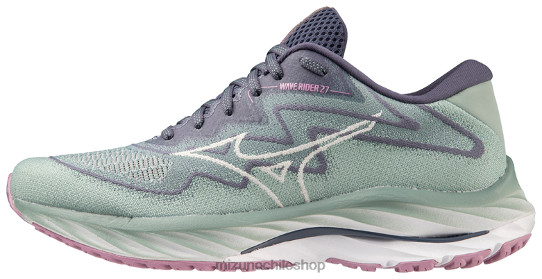 Mizuno zapatilla para correr waverider 27 ssw azulsurf-blanconieves(bs0d) mujer zapatos ZH2D21 Mizuno Zapatos De Futbol
