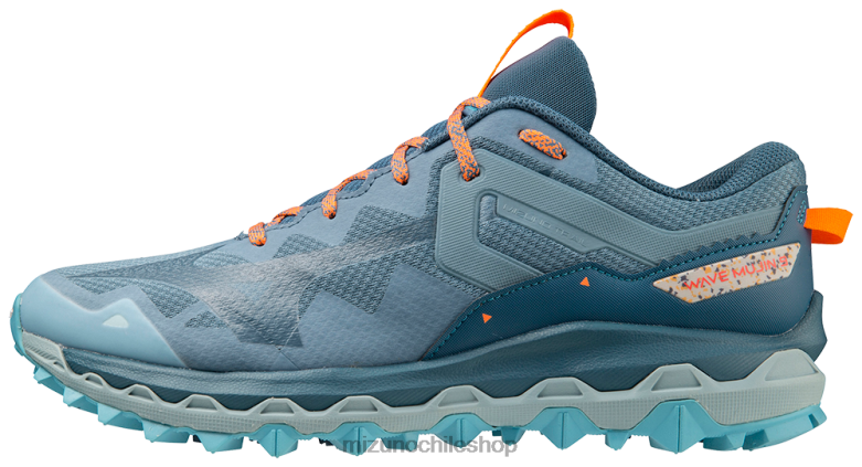Mizuno zapatilla trail running wave mujin 9 provincialazul-babyblue(5b56) hombres zapatos ZH2D2 Mizuno Zapatillas