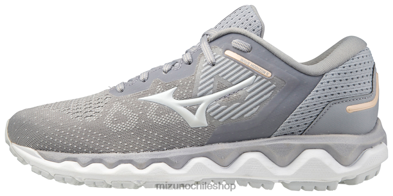 Mizuno zapatillas para correr wave horizonte 5 filigrana plateada-apenas azul(7bbb) mujer zapatos ZH2D177 Mizuno Zapatos De Futbol