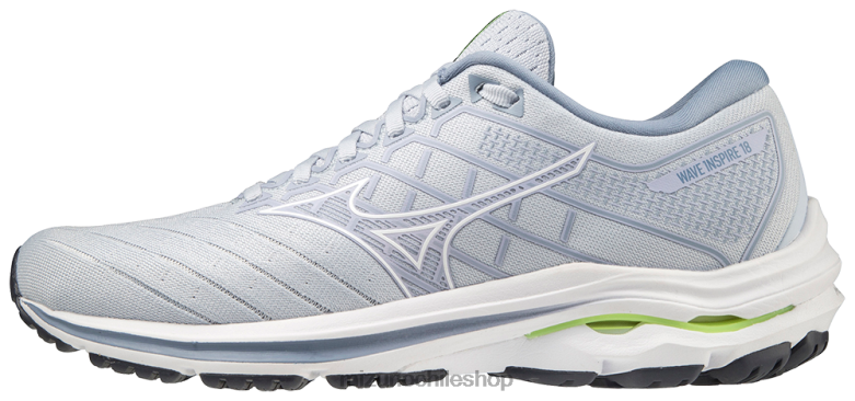 Mizuno zapatillas para correr wave inspire 18 blanco brezo (he00) mujer zapatos ZH2D135 Mizuno Zapatos De Futbol