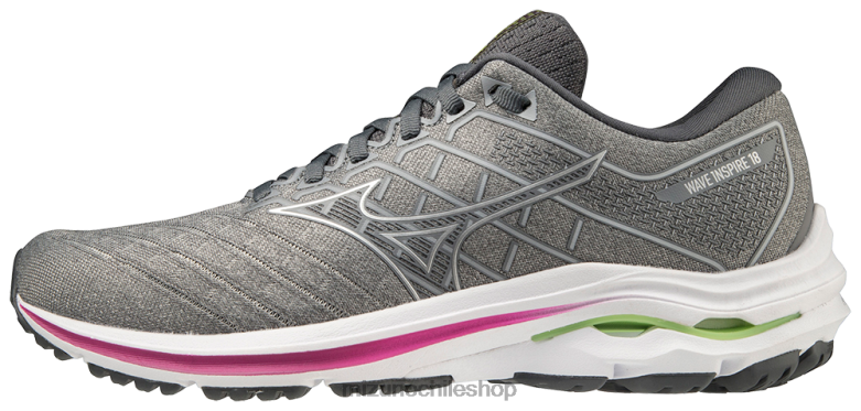 Mizuno zapatillas para correr wave inspire 18 d último gris-plata (ug73) mujer zapatos ZH2D133 Mizuno Chile