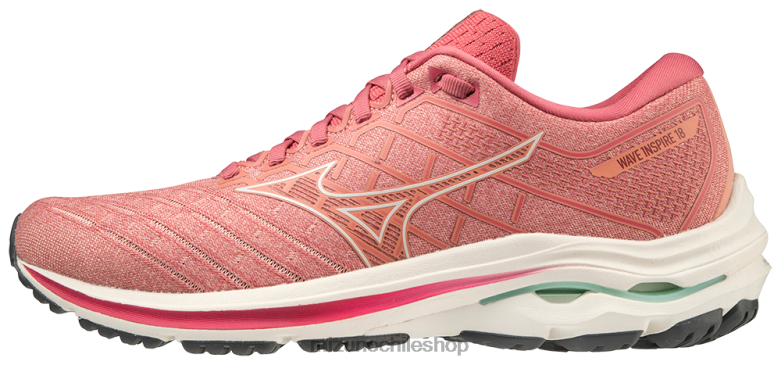 Mizuno zapatillas para correr wave inspire 18 roseta-blancanieves(1u0d) mujer zapatos ZH2D137 Mizuno Zapatillas