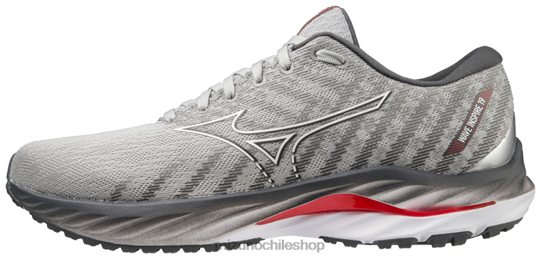 Mizuno zapatillas para correr wave inspire 19 blanco niebla (hm00) hombres zapatos ZH2D43 Mizuno Chile