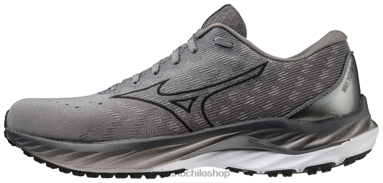 Mizuno zapatillas para correr wave inspire 19 ssw último gris-negro (ug90) hombres zapatos ZH2D48 Mizuno Zapatos De Futbol