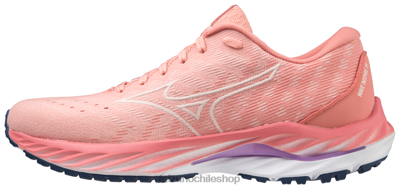 Mizuno zapatillas para correr wave inspire 19 ssw melocotónbud-gris vaporoso (22vg) mujer zapatos ZH2D57 Mizuno Zapatos De Futbol