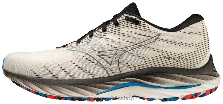 Mizuno zapatillas para correr waverider 26 blanco como la nieve (0d0d) hombres zapatos ZH2D114 Mizuno Zapatos De Futbol