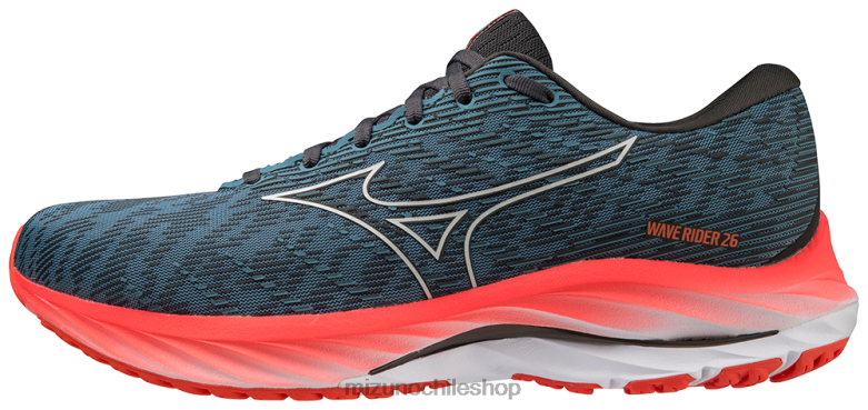 Mizuno zapatillas para correr waverider 26 provincialblue-nimbuscloud(5b0a) hombres zapatos ZH2D113 Mizuno Zapatillas