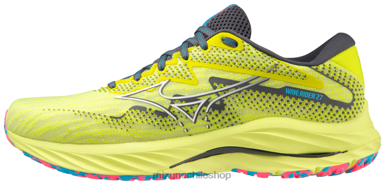 Mizuno zapatillas para correr waverider 27 blanco luminoso (3z00) hombres zapatos ZH2D7 Mizuno Chile